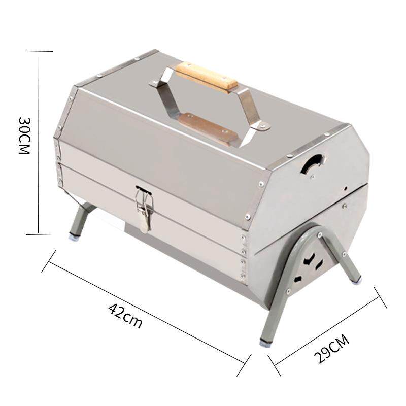 蝶架烤双子炉香户外双面简易木炭烧手烤炉小号提烤烤肉串炉子