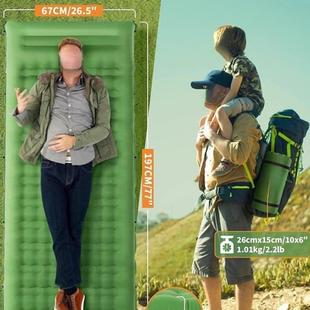 防户外便携式 气垫床脚踩自露动充气床垫DFQ111单双人营潮垫车载 式