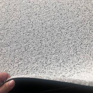 1.5米白色宽拉白丝黑底丝黑底地垫入可裁剪丝圈喷绘UV打印面地料