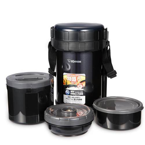 象印保温饭盒XE02.0上L三层便当盒空学生936白领班2族真轻便实用