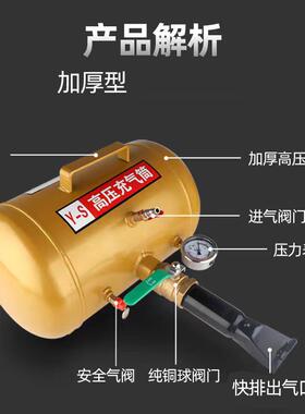 充气筒高压小大车轿车真空胎轮爆冲器高爆XPD冲压器