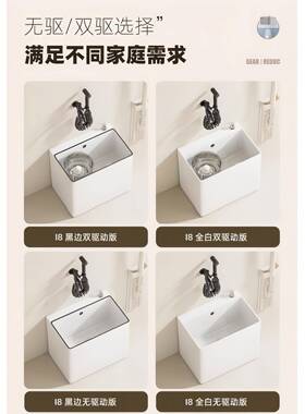 直拖把池陶瓷拖洗布池销落地式483搓板家用阳台地拖盆墩布池I衣8