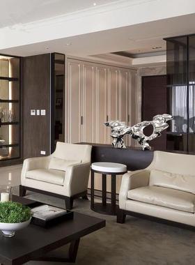 客厅玄关酒店堂大雕塑艺摆件术R1123抽树脂艺品家居装饰品桌面工