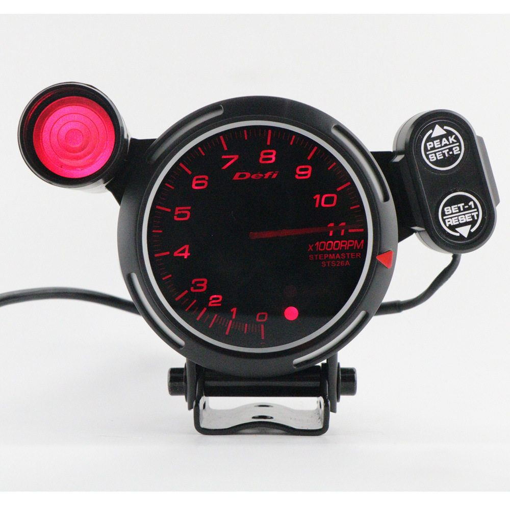 汽车3.75寸仪表BF 80mm LED赛车改装通用大转速表 带自检超转速灯