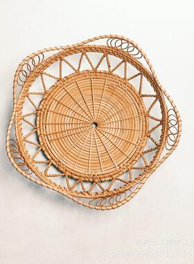 欧式家lk-56993藤编居挂饰乡村民物宿编客厅玄关创意装饰挂件植藤