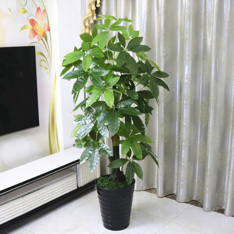 假树发财树仿真植物大型落地盆栽景塑料装饰假花仿真客厅室内绿植