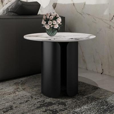 设师轻计奢岩板客沙边发支架边EAM几角厅几圆桌小茶几网红极简床