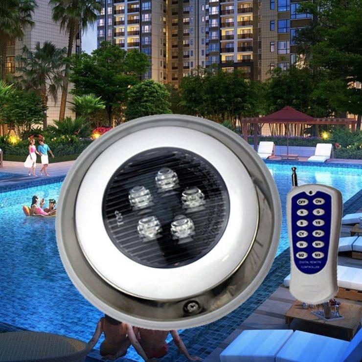 别墅区广场泳池水底灯侧小壁不专用0JDC-YCD-迷你34锈钢泳池灯水