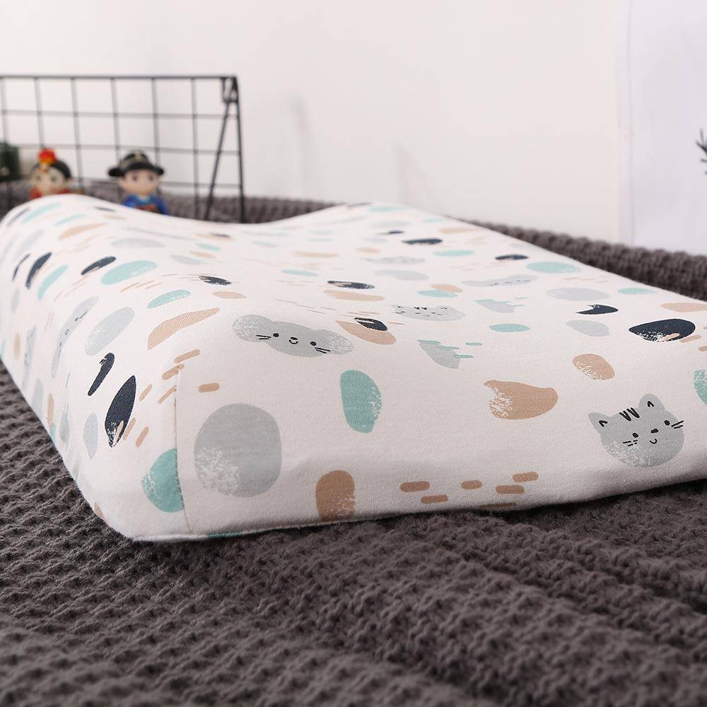 头波浪型记忆棉儿儿童枕头慢回弹全MSF002记忆绵枕芯棉枕宝宝婴枕