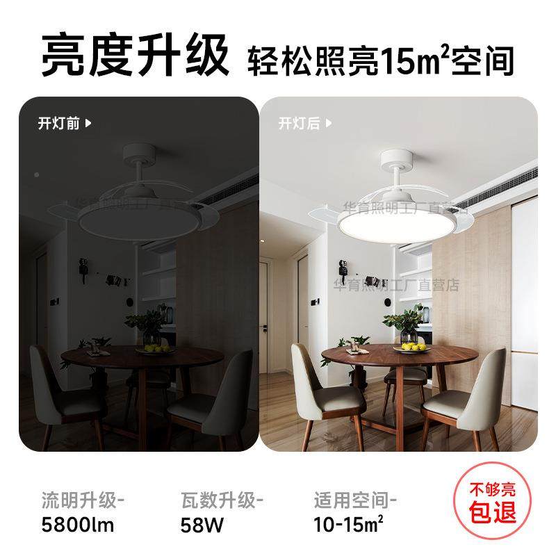 现代薄约全谱风扇灯超静音简隐形护眼客厅餐厅卧光室电扇315风扇,家装灯饰光源,风扇灯,淘宝优惠券,粉丝福利购,淘宝优惠卷