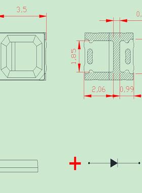 285红色蓝色.翠EFY绿色3冰蓝色琥珀色白色05W发光二极管现货直销