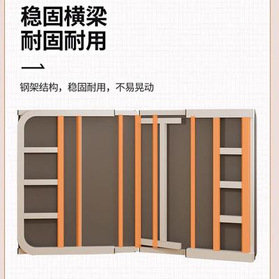 单人家叠床出用租房小床卧室加ISD床一米二简易床成人1米5折双床