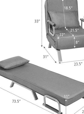 odinlgsofabd折叠e沙发SF804单人双人沙发床午休午睡折叠F床