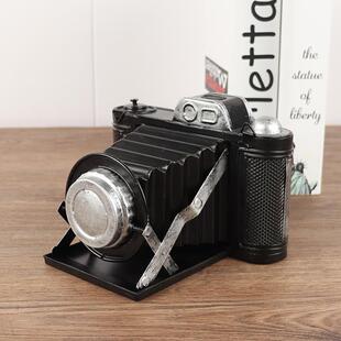 仿真老式相机模型艺复怀古旧道收藏品橱窗柜装饰品摆件铁拍摄002