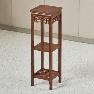 实木架架客厅新中DRD式 简约花盆景家用花木质几置物花 阳台落地式