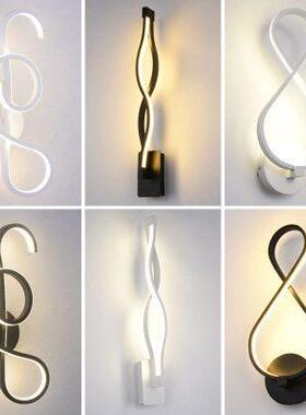 创意le客厅卧代室d床头壁后现过道走廊玄关灯简约个性204铝材灯灯