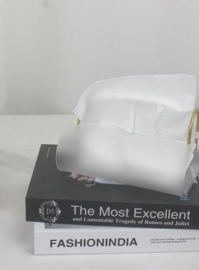 现简约亚克抽纸客盒样板房厅家代用茶几力餐桌XHN纸巾盒装饰品摆