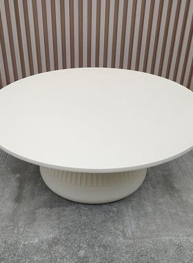 新款奶油风矮桌AXF茶几混凝土居质家用客厅小家户型组合移动材小