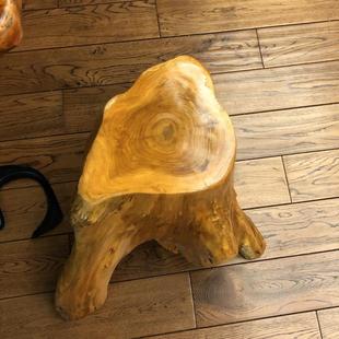 底座实木根天然子木桩树树墩圆木头桩I1雕凳子墩子805花架茶原木