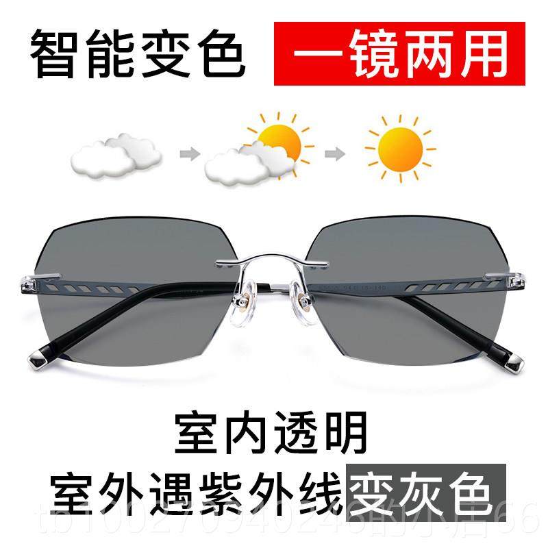 高档近眼镜男配有度数大脸超轻防蓝光射辐纯钛无框近视切边变色视,ZIPPO/瑞士军刀/眼镜,定制成品光学镜,淘宝优惠券,粉丝福利购,淘宝优惠卷