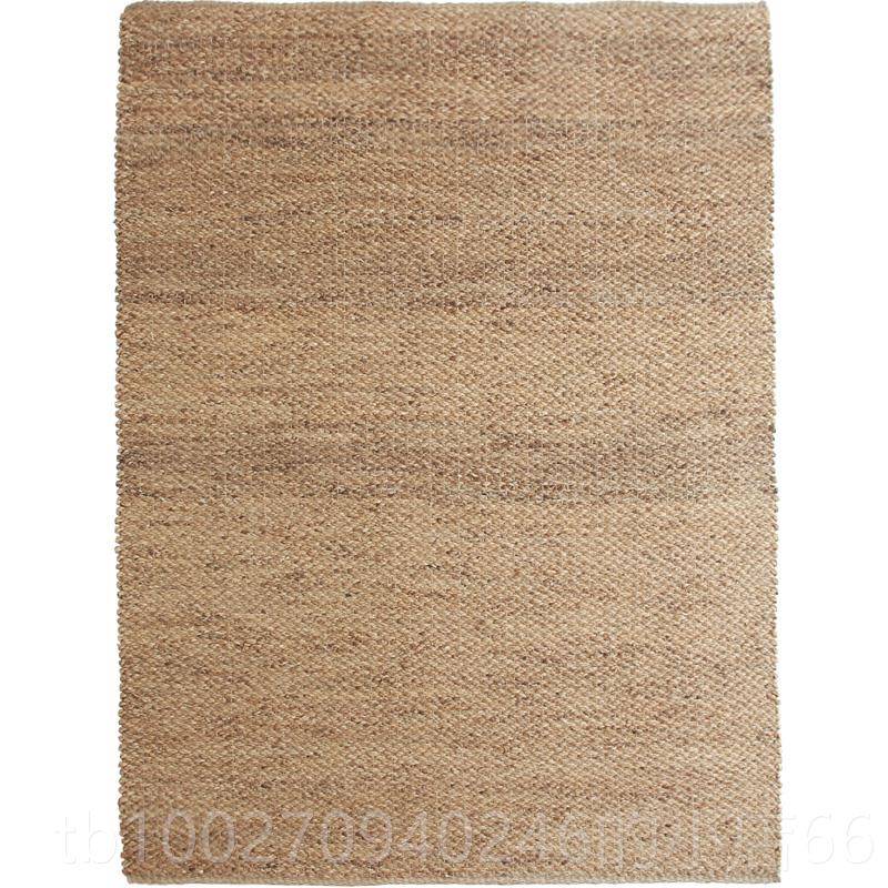 高档塞尚约北欧风简新品水民草编亚麻地毯客厅茶几餐厅宿工手地毯