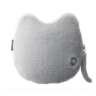 高档日式本ATEX超萌猫咪款按摩仪器充电式便腰背携部肩颈按摩抱枕