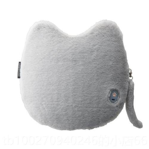 高档日式本ATEX超萌猫咪款按摩仪器充电式便腰背携部肩颈按摩抱枕