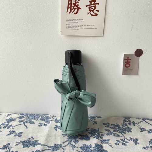 高档msho温外柔灰八便携小巧防紫线股手防晒遮阳迷你伞动五折袖珍