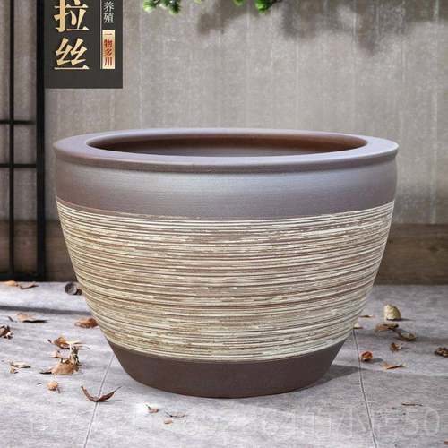 正品景镇瓷鱼缸法古养鱼缸庭院户外民间老旧陶老式大德水缸睡莲荷