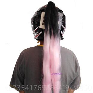 正品D辫OSEEI摩车头盔装饰动子男女机车托马尾辫电车假发脏辫滑雪