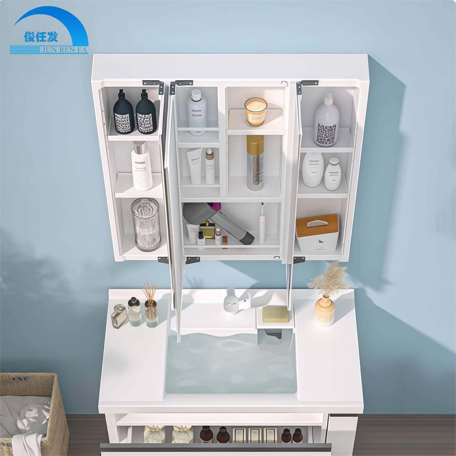 实木智镜柜能单妆独墙式卫室生间浴镜洗手68161间梳镜置物架镜子,家装主材,浴室镜柜,淘宝优惠券,粉丝福利购,淘宝优惠卷