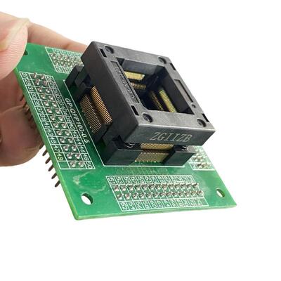 高品质LQFP100测座试CTQFP-1050-0.烧录座I芯片老化座仿真编YHC程