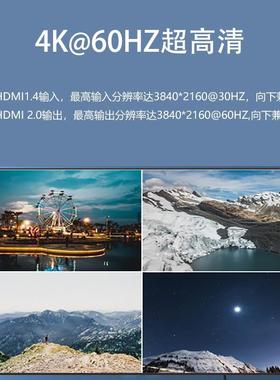 腾联（TC画LIN）四面视频分182割K器4进1E出hdmi分屏同步器4K电脑