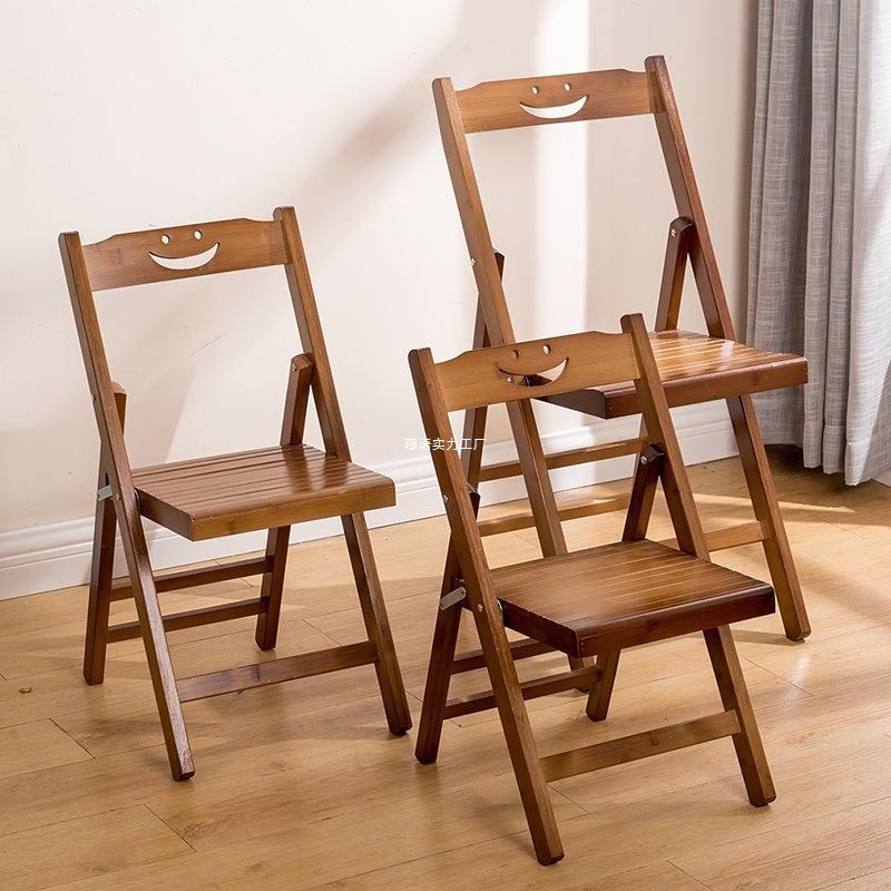 叠见详情椅椅子家用办靠背椅简易大人折公叠餐实折木小椅子户外便