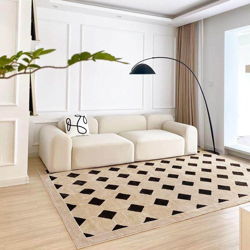 美式花巴格子客茶几地毯黎公寓地毯复01212121古砖地毯卧室书厅房