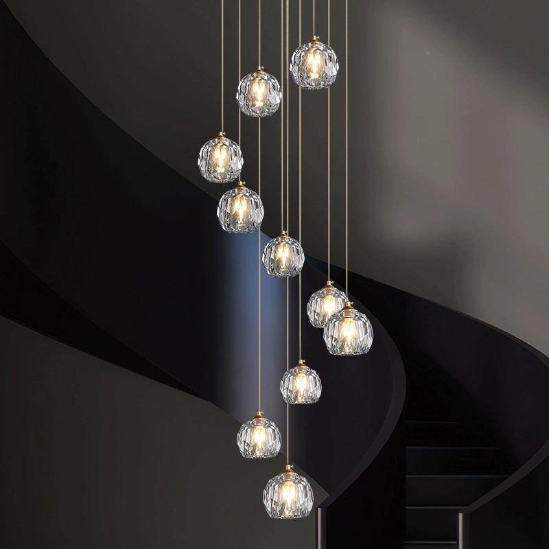 复楼大吊现代轻奢墅创意客厅灯灯酒店大别堂售楼549部式loft楼梯,家装灯饰光源,智能吊灯,淘宝优惠券,粉丝福利购,淘宝优惠卷