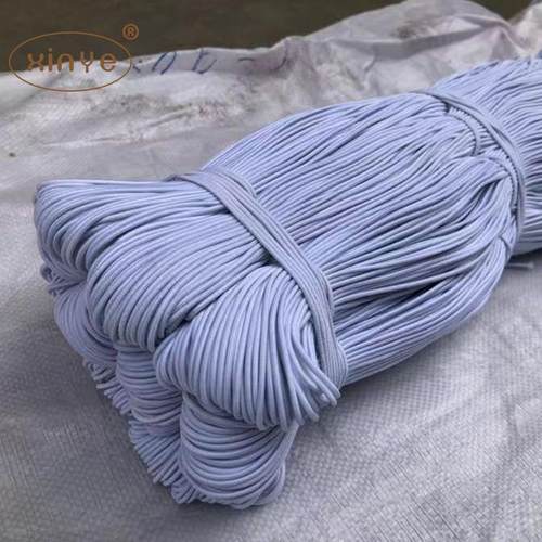 进口胶走马乳带松紧带蹦床弹力627白绳黑色色彩圆色松紧绳