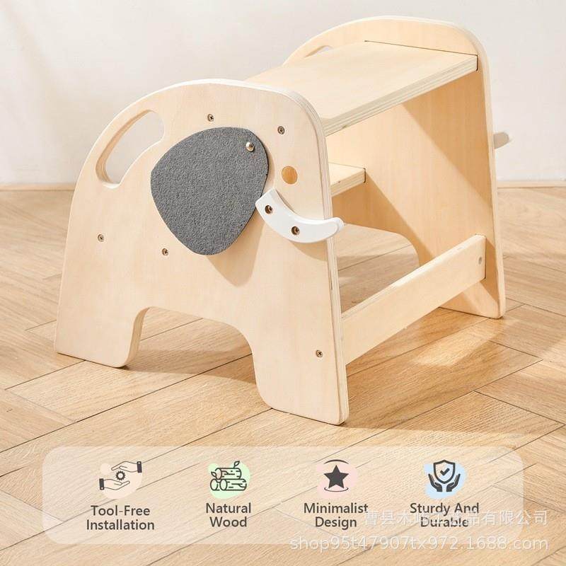 儿童木高制大象登高椅宝宝洗手防垫脚LCS登台阶用家滑二步梯台小,鲜花速递/花卉仿真/绿植园艺,其它园艺用品,淘宝优惠券,粉丝福利购,淘宝优惠卷