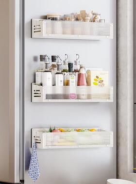 厨冰房亚克力箱磁吸置物架侧面收盒纳磁铁L8954naj挂壁式调料架子