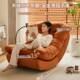懒人人沙发沙可躺可睡月亮摇摇椅椅成睡觉阳躺台家用休985闲单人