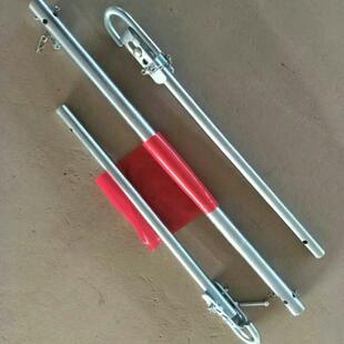 汽车止追341尾拖杠2吨3吨5吨拖车杆弹缓车冲功能簧汽防车硬拖车杆