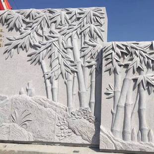 石雕浮景石墙大理雕刻壁雕画花岗岩校林园汉白玉园广场257大型文