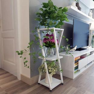 简约省空间花架子新款 绿萝铁H7198173单艺花盆客厅内用家 个落地式