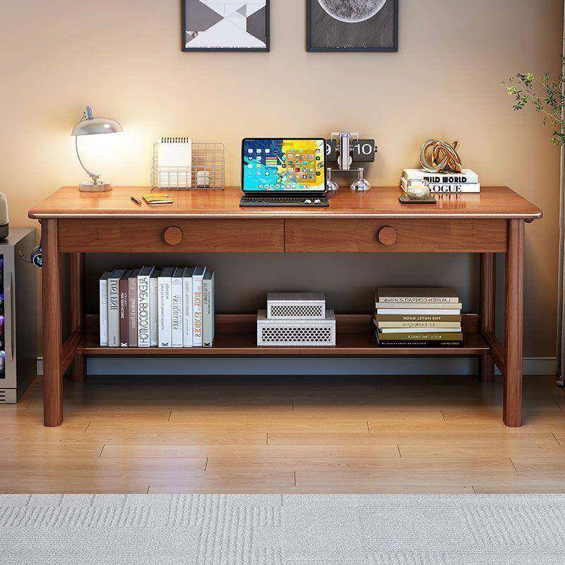 家用全实木窄书桌4/0一60CM出租屋其他/oth宽卧室写字桌电脑桌学