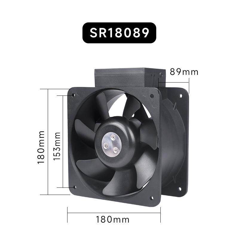 AC180900风扇1温8*18KLX高0*89mm耐轴流风扇220V电器柜机柜散热风