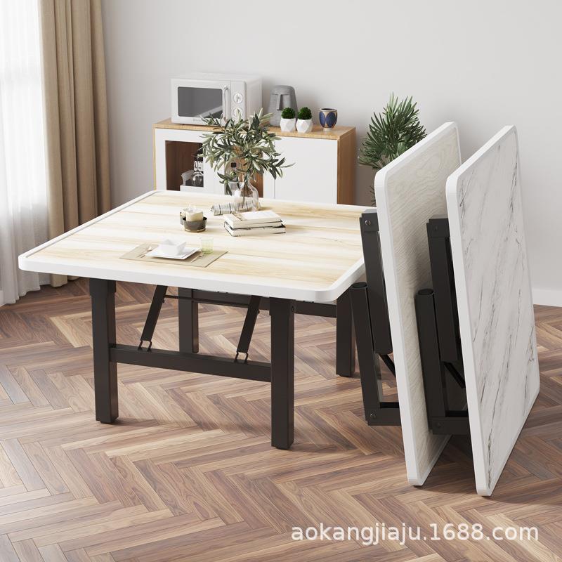 可折叠露家用简易出摊租屋饭桌吃饭小方桌营餐桌桌户外便携摆ZTF1