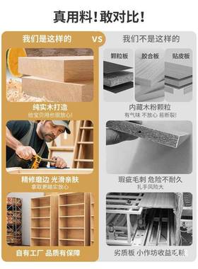 实木书架落地合置物架体靠自由组去客厅BQF化一家用陈列展示书柜