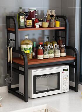 厨房置物架架台面多X--088层波炉烤箱全子家用厨房用品大调料收微