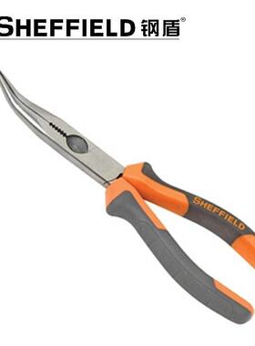 钢盾S0011/S045012弯头钳弯4尖161钳子电子电工5钳6嘴/8寸弯嘴钳