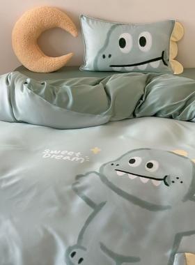 卡通60兰精天恐meise龙熊猫男孩女孩维莱凉赛尔纤可爱夏季丝爽床